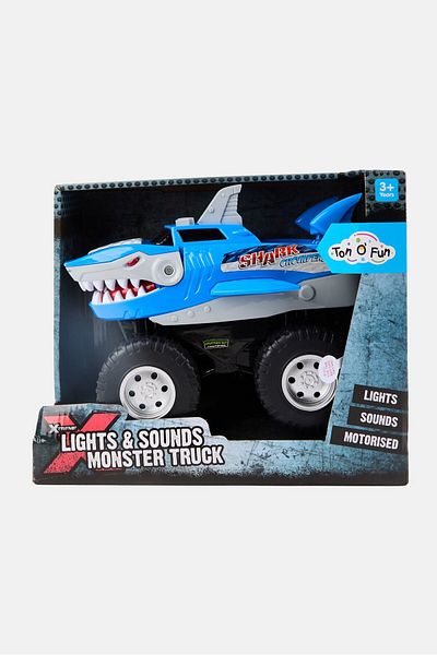 Ton O' Fun Xtreme Lights And Sound Monster Truck, Blue
