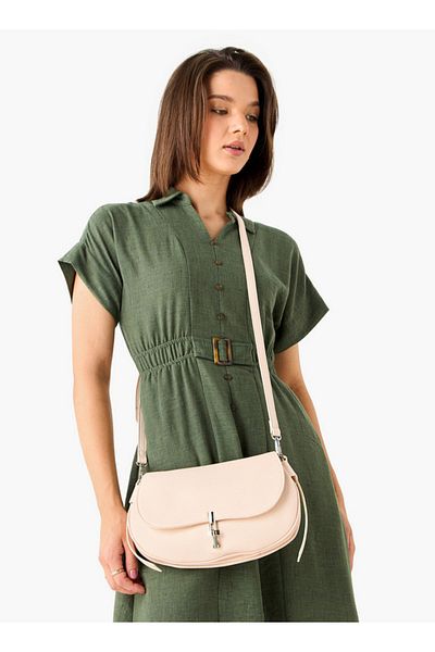 Flora Bella by Shoexpress Flora Bella Textured Crossbody Bag with Detachable Shoulder Strap