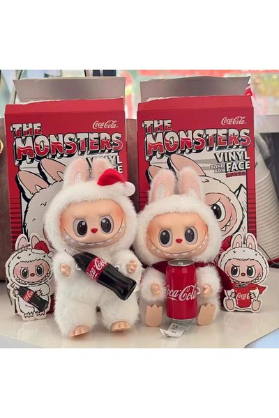 victiny Cola Labubu Third Generation Macaron Trendy Plush Vinyl New Blind Box Toy Doll Gift