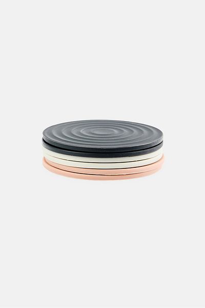 BEBEHOME 6 Piece Silicone Coaster Set, Multicolor