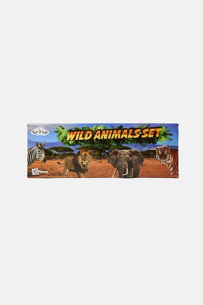 Ton O' Fun 10 Pieces Wild Animals Safari Set