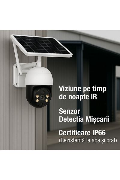 Production by A&A Solar Panel Security Camera, 4G, Full HD, 5 MP, 360° Rotation, IP66