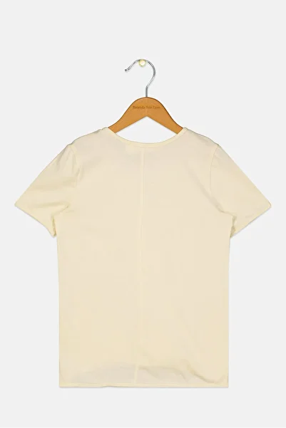 Scene & Heard Kids Boy Plain Short Sleeves T-Shirt, Yellow