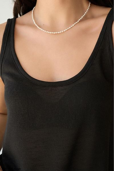 CADDELAMODA Women's Strappy Transparent Blouse