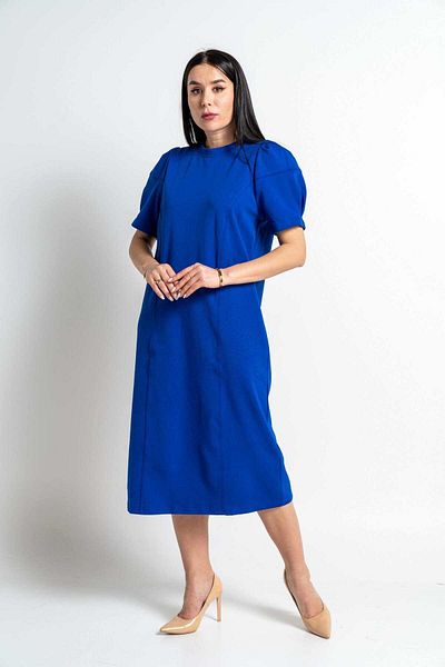 Nichii Short Puff Sleeve Midi Dress