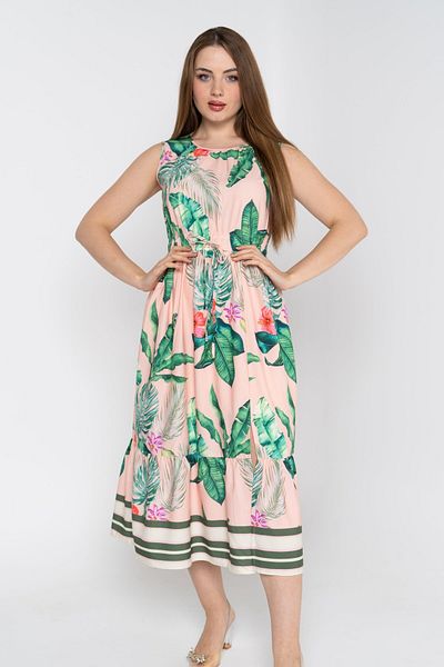 Nichii Floral Sleeveless Midi Dress