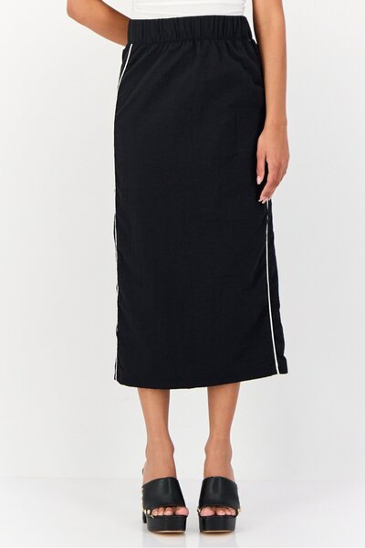 Don't Call Me Jennyfer Women Plain Maxi Skirts, Black