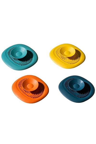 LEAXOR Set 4 ventuze din silicon pentru chiuvetă,