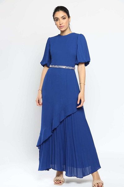 Nichii Women's Long Classic Layered Dress