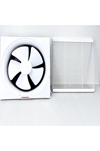 Tempo مروحة شفط مع حماية شبكية - منقي هواء ديكوري للمطبخ والحمام، 25×25 سم