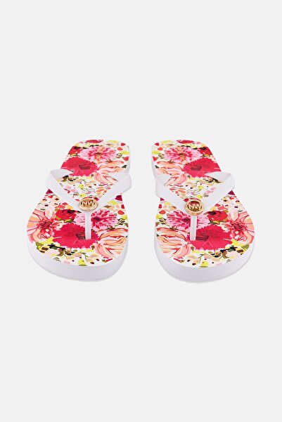 Nine West Women Logo Charm Slip On Slippers, Multicolor