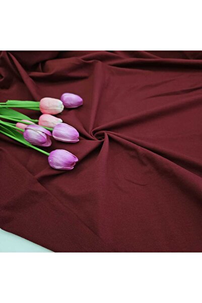 Kaf Kumaş bumbac moale 95% bumbac 5% elastan țesătură cu două fire |   Roșu Claret