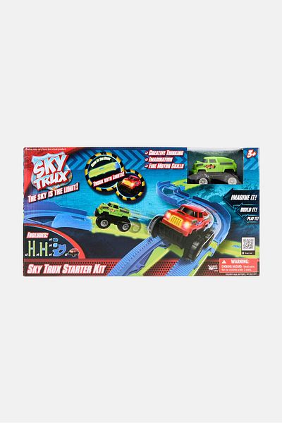 Happyline Happy Line Sky Trux With 1 Car And 31 Pieces Set, Assorted
