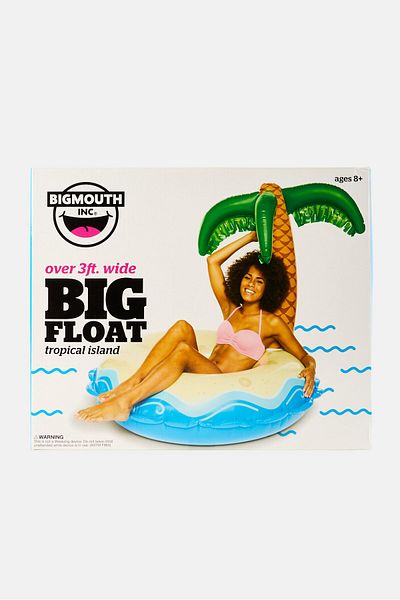 BIG MOUTH TOYS Palm Tree Pool Float Tropical Island