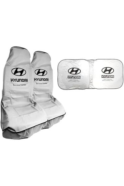 Generic Combo Deal: 2 Silver Car Seat Covers & Uv Rays And Heat Protector Sunshade