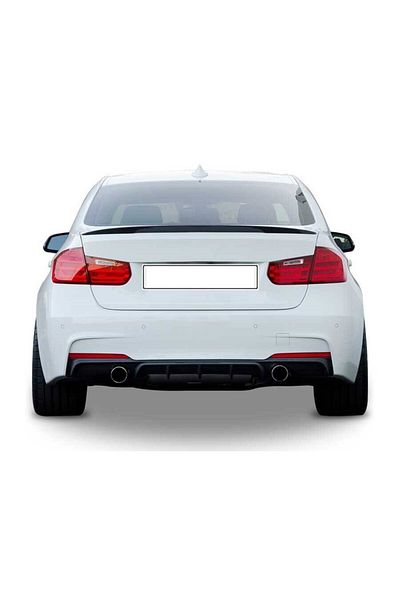 DELUXETUNING Trunk spoiler compatible with BMW 3 series F30 2012-2018 M-Performance Design, unpainted