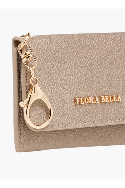 Flora Bella by Shoexpress Flora Bella Solid Card Holder with Button Closure - W 10.6 x H 7.7 x D 0.3 cm