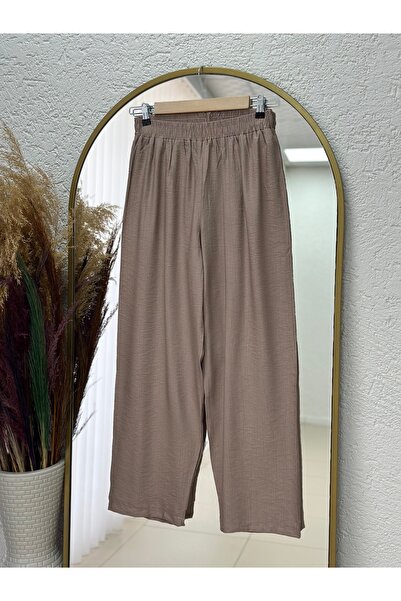 BENAHOLL Καλοκαιρινό Σετ Τσαμπάνιας με Παντελόνι/Σετ Τσαμπάνιας με Παντελόνι Φράουλα με Κορδόνια Μπροστά-MF213 Mink