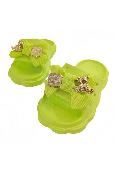 OEM Women's slippers with platform and decorative applications, made of EVA material, H09-1