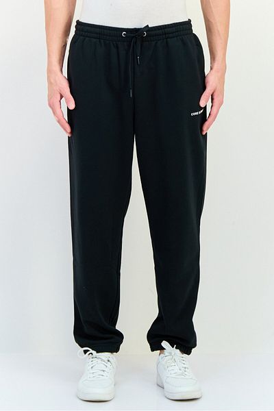 Core Elements Men Brand Logo Jogger Pants, Black