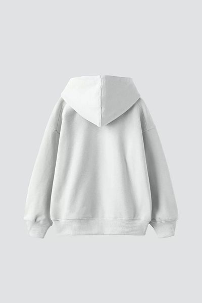 Sekizbiraltı Το Masterpiece Graffity Printed Oversize Unisex Λευκό Hoodie