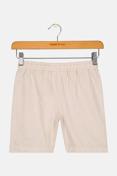 Scene & Heard Kids Boy Textured Basic Shorts, Grey