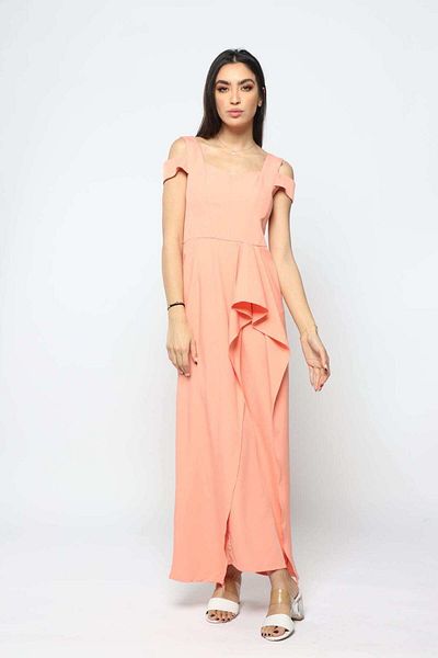 Nichii Backless Long Dress with Shoulder Straps