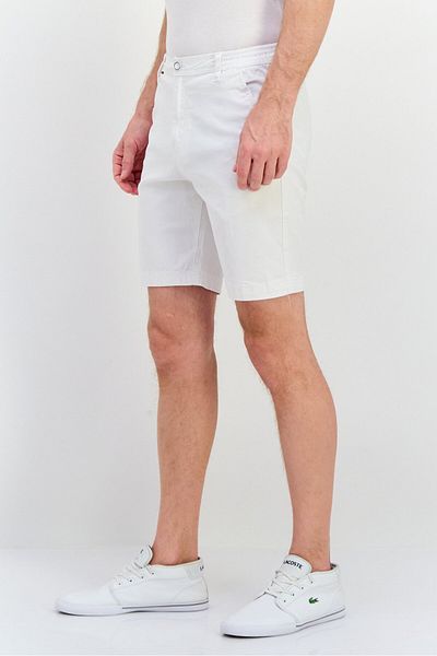 Bewley Ritch Men Brand Logo Denim Shorts, White