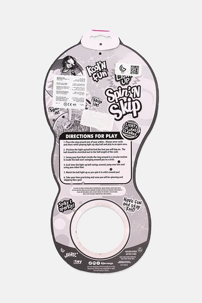Jaru Light Up Spin and Skip Ball, Assorted