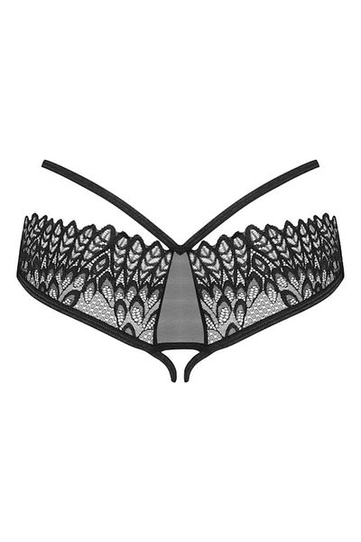obsessive - Chiloți sexy, Donarella, fără bretele, XS/S, Negru