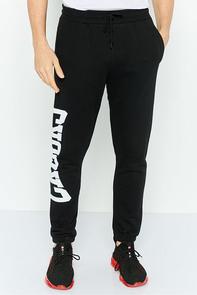 CROOKS CASTLES Men Regular Fit Brand Logo Sweatpants, Black