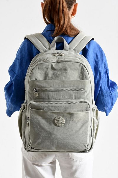 Çanta Sepetim Waterproof Imported Crinkle Fabric School Business and Travel Backpack with Laptop Compartment