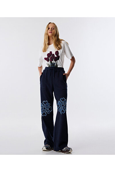 Twist Denim Applied Pants