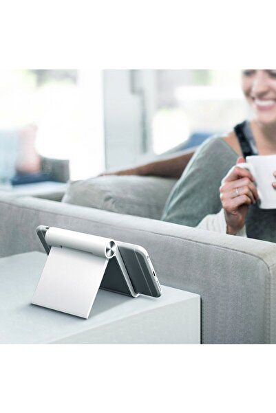 Ugreen Biurkowy regulowany stojak podstawka na telefon tablet biały