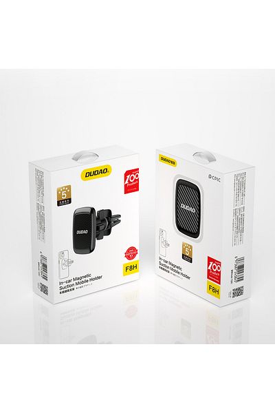 DUDAO Magnetyczny uchwyt samochodowy na telefon F8H na kratkę wentylacyjną czarny
