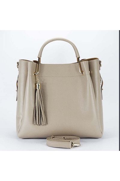 SOFILINE Beige taupe genuine leather bag Ariana 123
