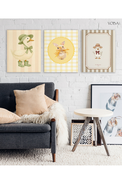 VOBA STORE 3 PIESE TABLO DESIGN RAȚĂ PENTRU CAMERĂ DE COPII