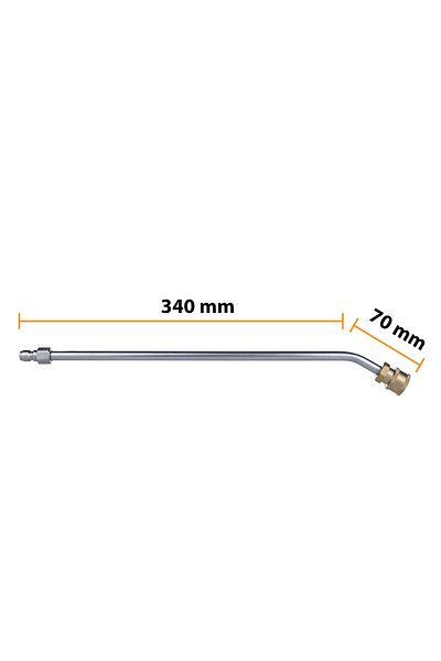 Rosfix Lanca do myjki ciśnieniowej 1/4" 34cm zagięta 30°