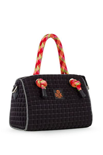 Bilik Deri Scuba Black Women's Handbag Speedy-M