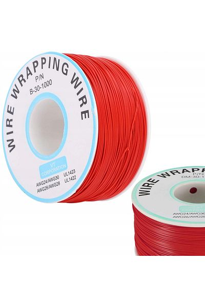 Rosfix Przewód typu kynar AWG 0.25mm czerwony 200m