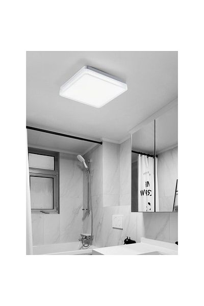 Tescomak Square LED ceiling light, cool white light 24W 1 pc