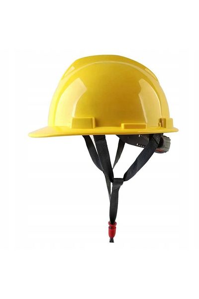 Rosfix Cască de protecție, cască pentru lucrări în construcții - galbenă, fabricată din plastic HDPE
