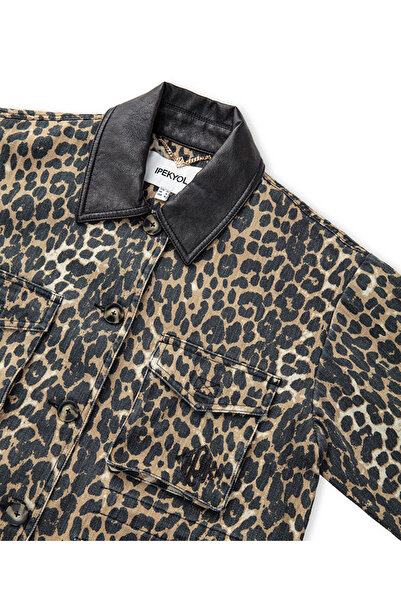 İpekyol Leopar desen non denim mont