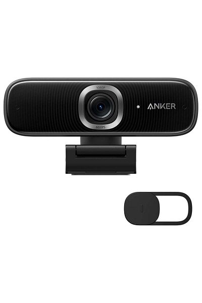 Anker PowerConf C300 Smart Full HD، تأطير وتركيز تلقائي مدعوم بالذكاء الاصطناعي، كاميرا ويب بدقة 1080 بكسل
