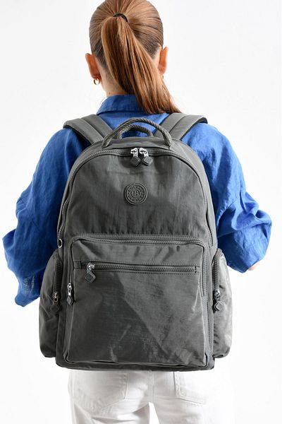 Çanta Sepetim Waterproof Imported Crinkle Fabric School Business and Travel Backpack with Laptop Compartment
