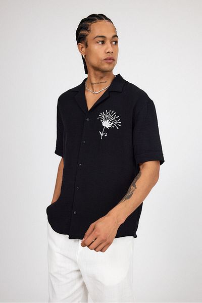Weyeze Embroidery Detailed Shirt Ag-Y18013Lns