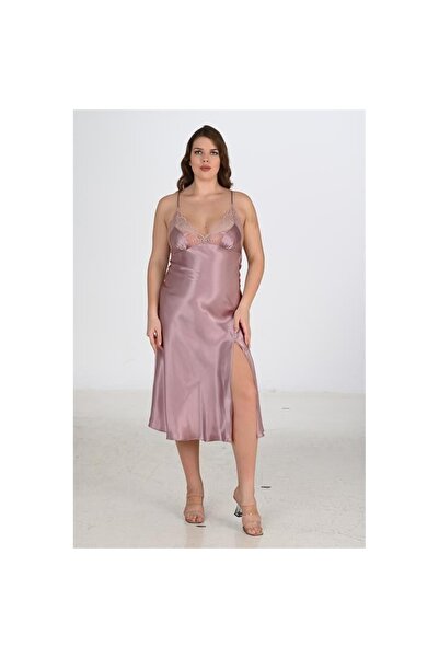 MİRALİVE Marsilyan- 2-Piece Mink Dressing Gown Set Bigsize 6227