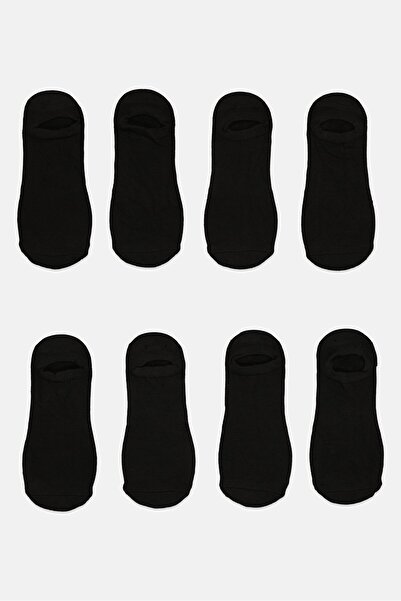 Ben Sherman Men 8 Pairs Brand Logo No Show Cut Socks, Black