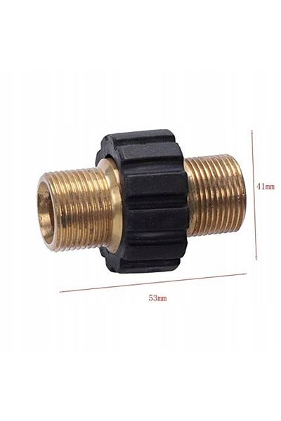 Rosfix Nypel / adapter do łączenia węży myjki ciśnieniowej 2x GZ M22x1,5mm