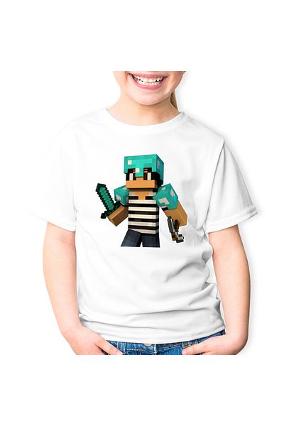 OEM Tricou copii Minecraft Green Skin